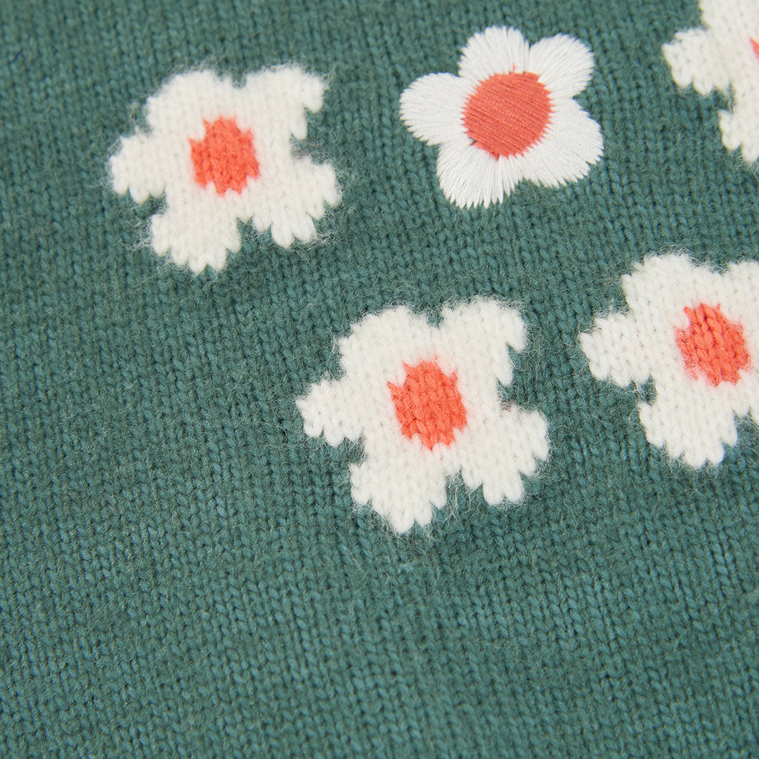 Gilet Maglia Fiori 334099