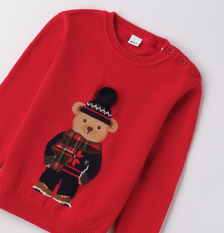 Maglione Orso Sciarpa 4F221