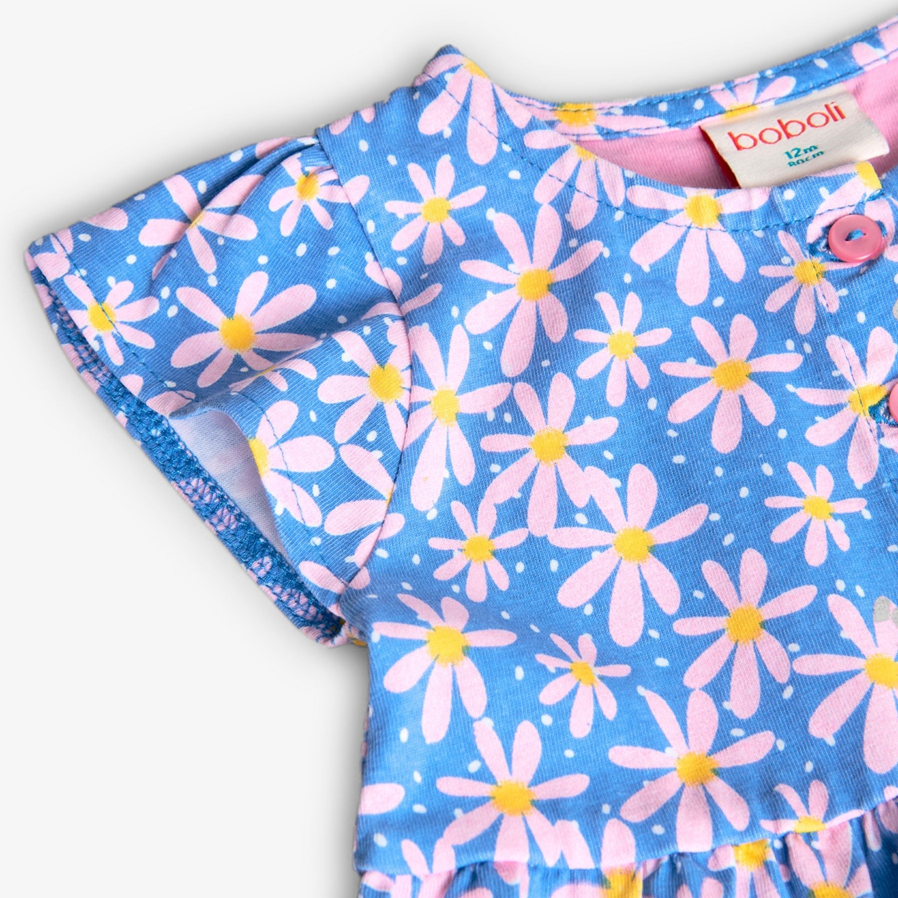 Abito a Balze Margherite - Coccole e Ricami p.iva IT09642670583