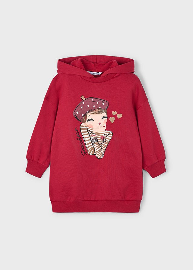 Abito Felpa Cappuccio 4928 - Coccole e Ricami p.iva IT09642670583