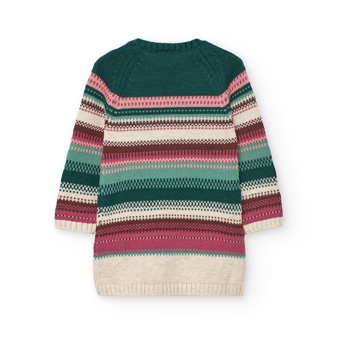 Abito Maglia Righe 232164 - Coccole e Ricami p.iva IT09642670583