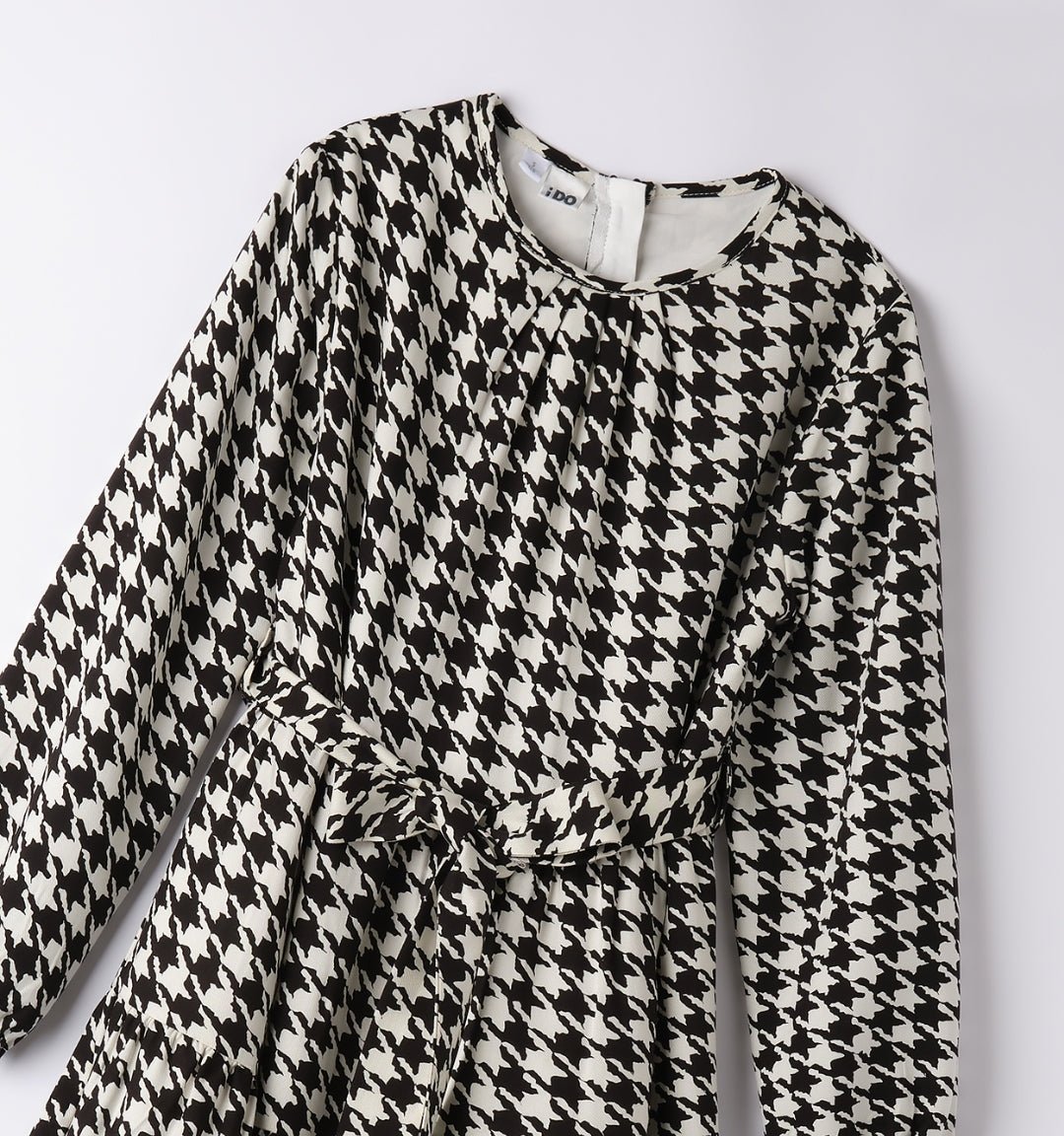 Abito teenager pied de poule - Coccole e Ricami