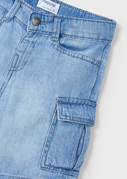 Bermuda Jeans Cargo - Coccole e Ricami p.iva IT09642670583