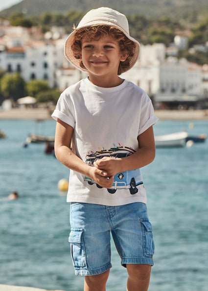 Bermuda Jeans Cargo - Coccole e Ricami p.iva IT09642670583