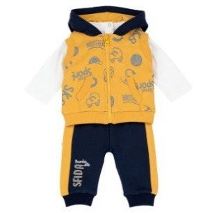 Completo 3 pezzi Felpa 100335 - Coccole e Ricami p.iva IT09642670583