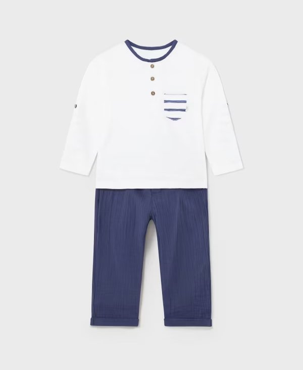 Completo manica lunga Bimbo - Coccole e Ricami
