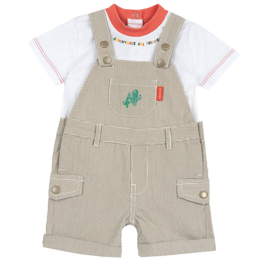 Completo salopette CACTUS - Coccole e Ricami