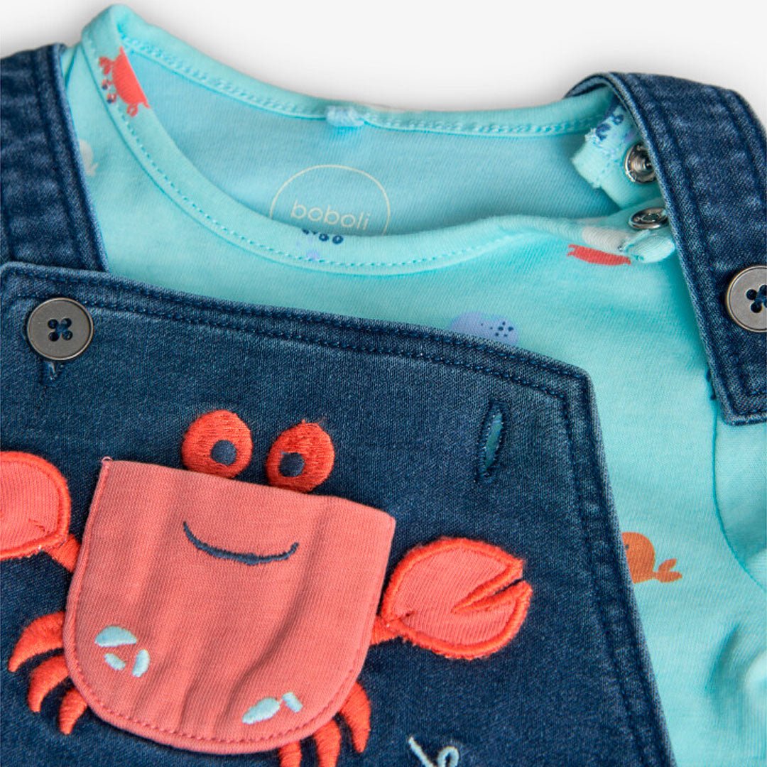Completo Salopette Jeans - Coccole e Ricami p.iva IT09642670583