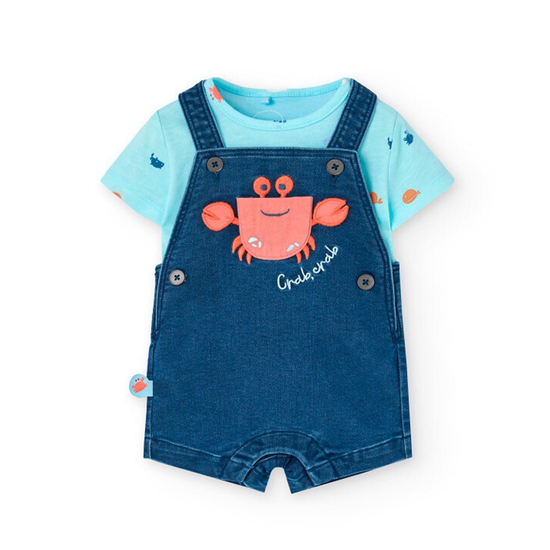 Completo Salopette Jeans - Coccole e Ricami p.iva IT09642670583