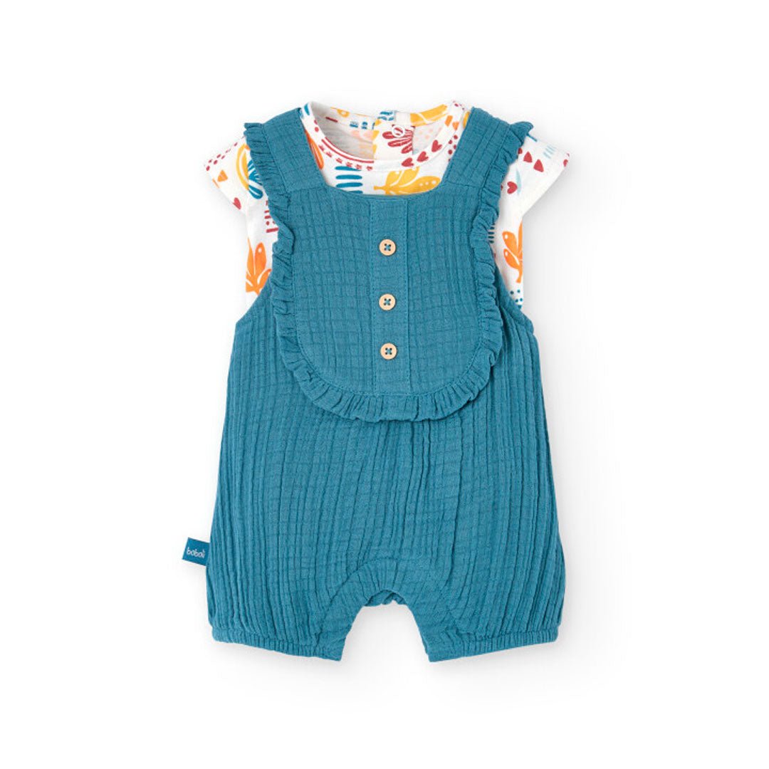 Completo Salopette Neonata - Coccole e Ricami p.iva IT09642670583