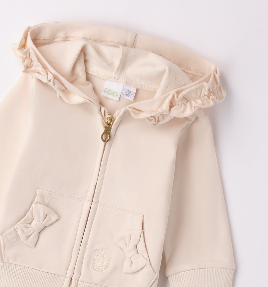Felpa Zip Bimba - Coccole e Ricami p.iva IT09642670583