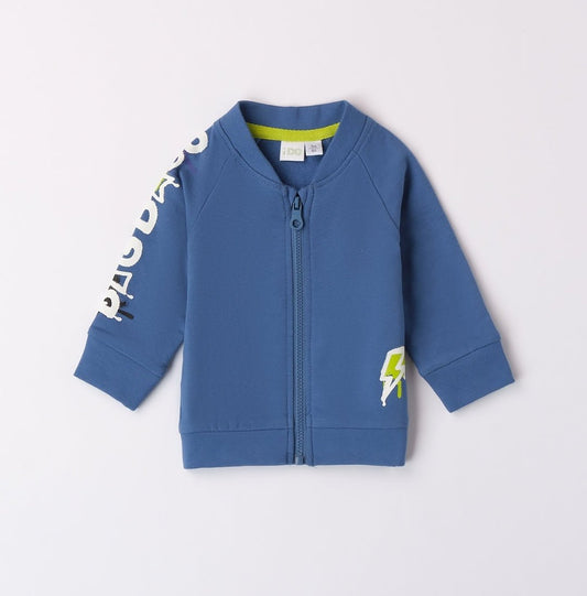 Felpa Zip Scritte - Coccole e Ricami