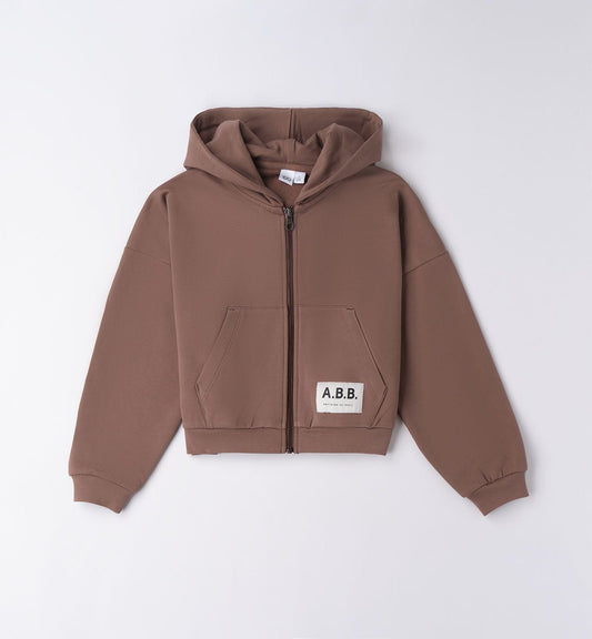 Felpa Zip Teenager 4F545 - Coccole e Ricami p.iva IT09642670583