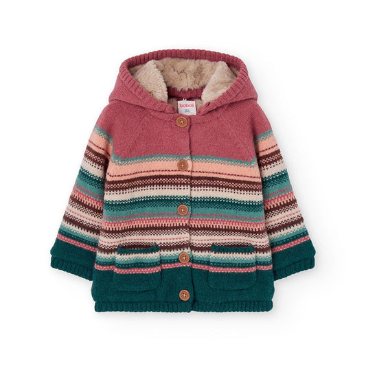 Giacca Maglia Righe 232186 - Coccole e Ricami p.iva IT09642670583