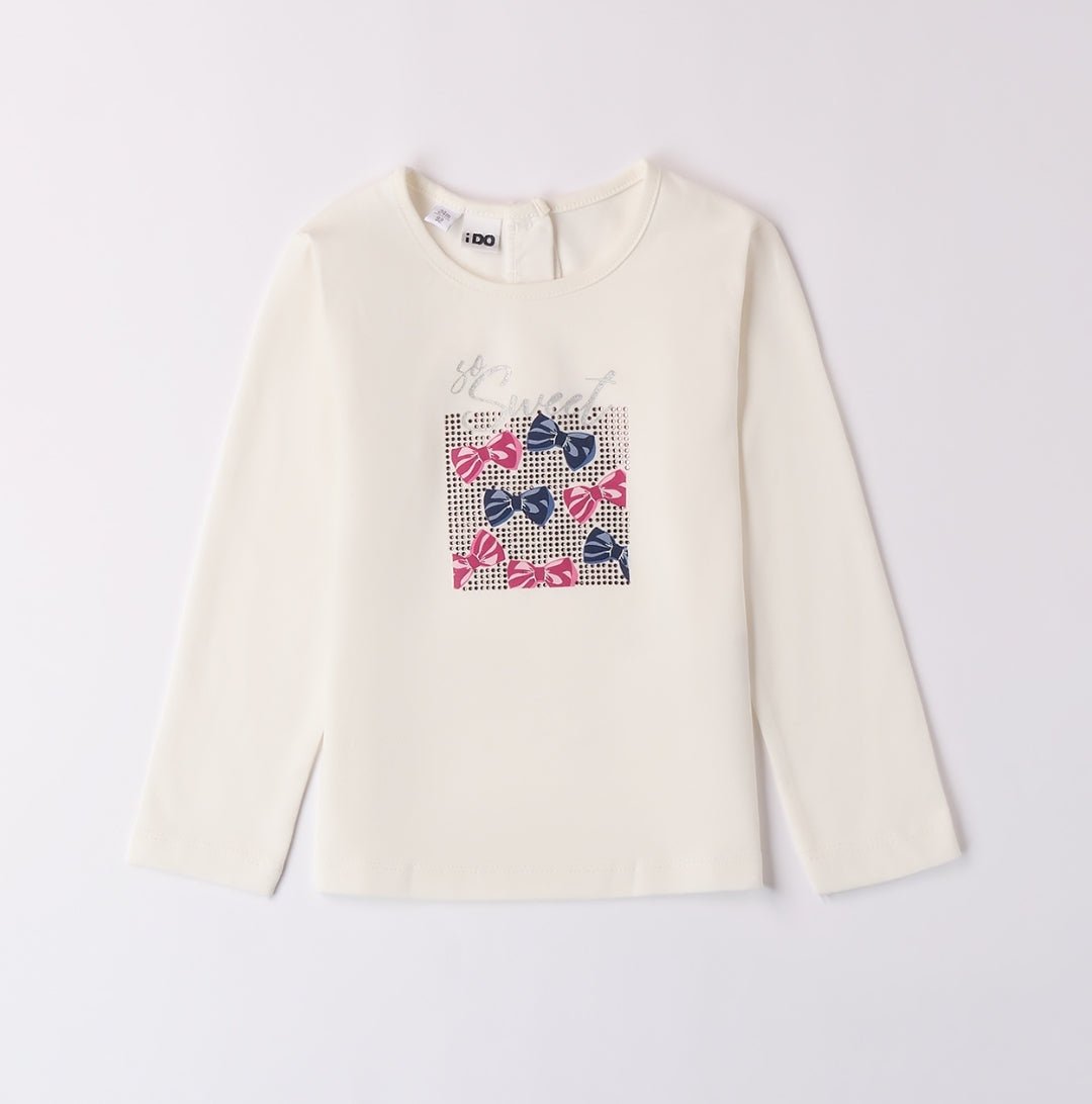 Maglia Fiocchetti e Strass - Coccole e Ricami