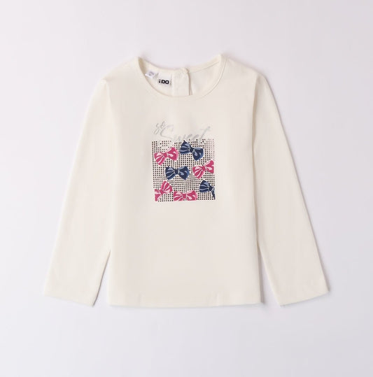 Maglia Fiocchetti e Strass - Coccole e Ricami