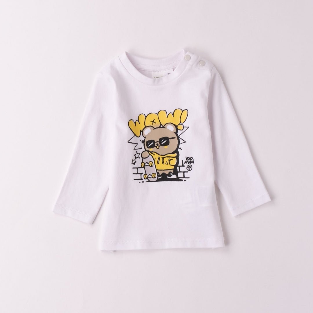 Maglia manica lunga WOW - Coccole e Ricami p.iva IT09642670583