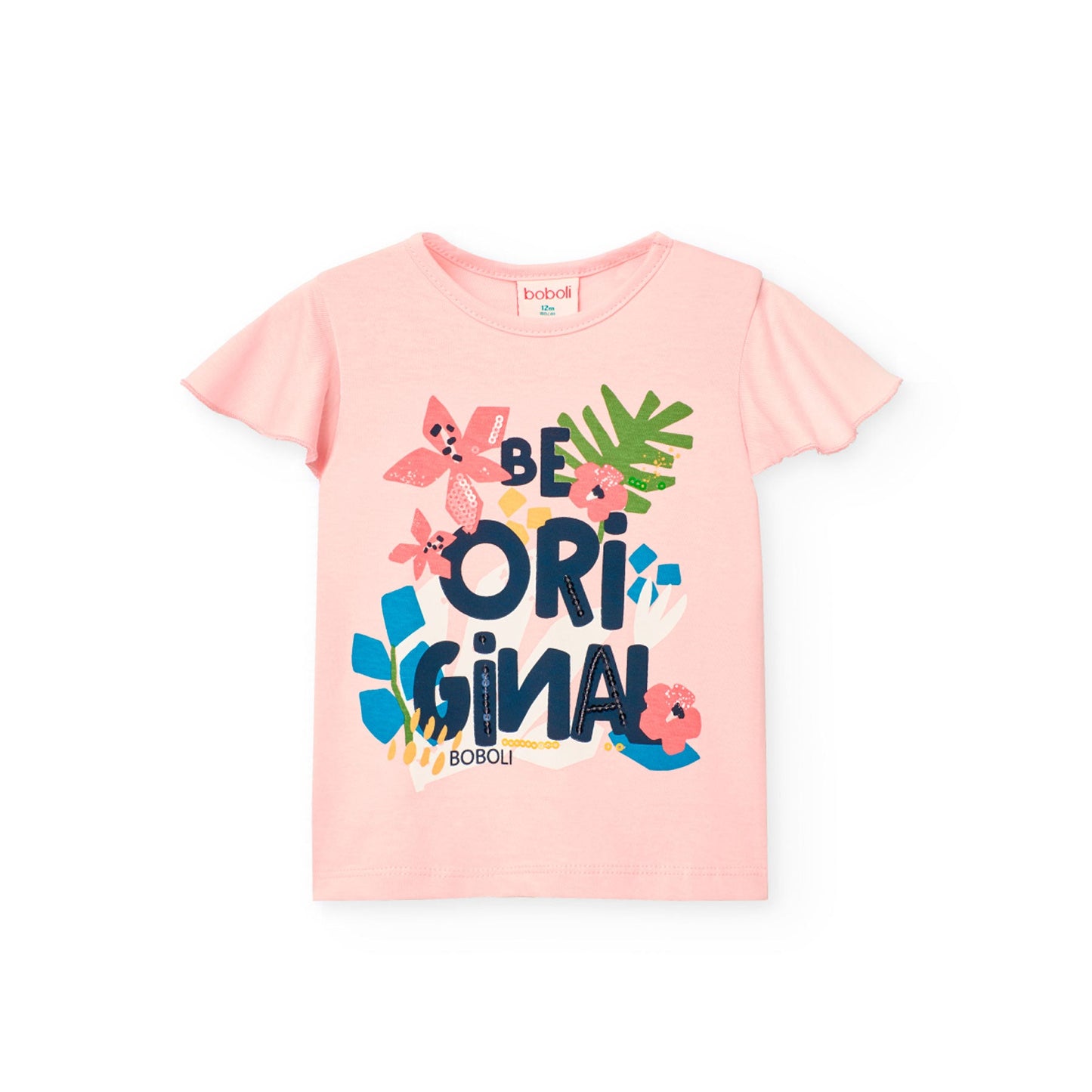Maglia mezza manica FIORI - Coccole e Ricami p.iva IT09642670583