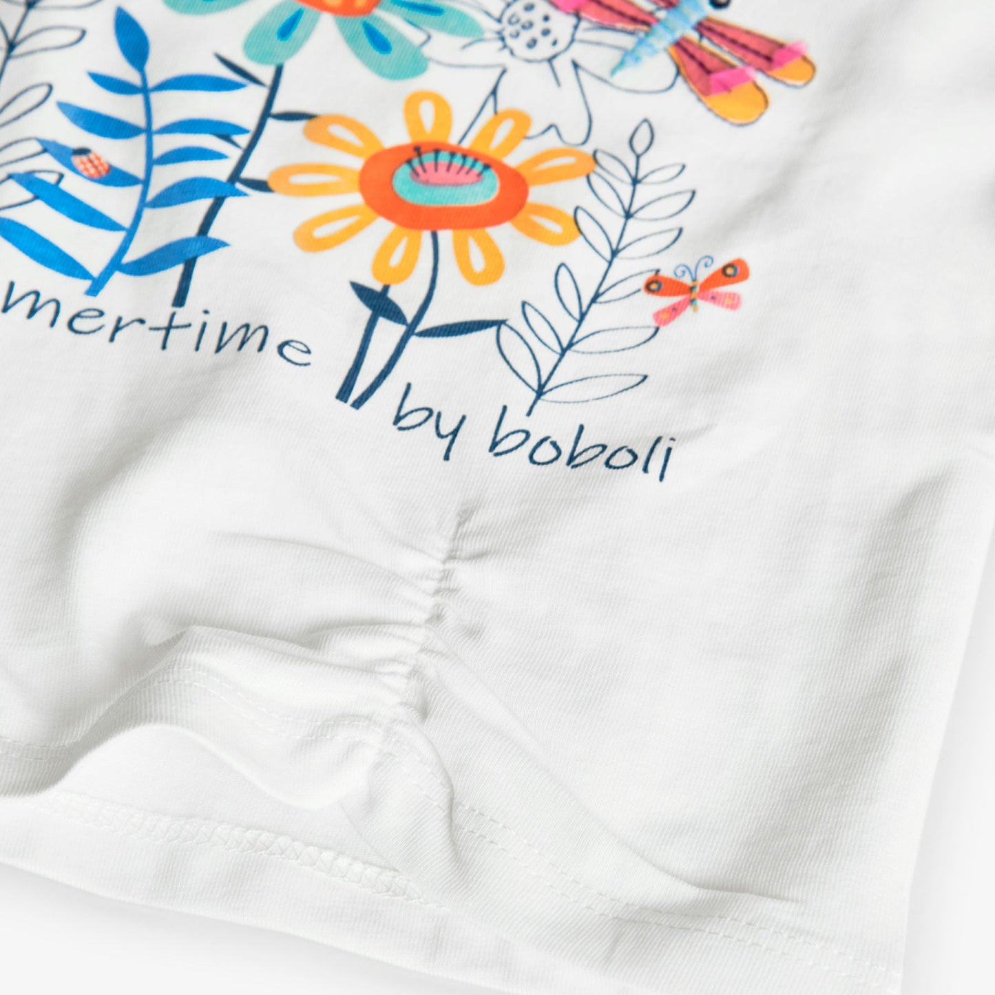 Maglia mezza manica Margherite - Coccole e Ricami p.iva IT09642670583