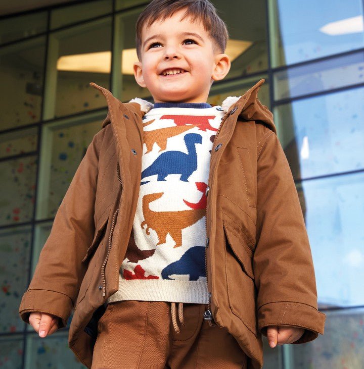 Maglione Dinosauri 4F220 - Coccole e Ricami p.iva IT09642670583