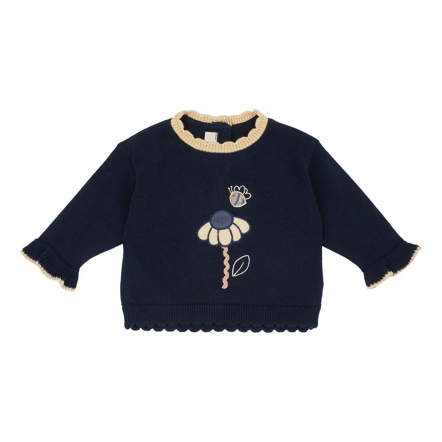 Maglione Fiore 102881 - Coccole e Ricami p.iva IT09642670583
