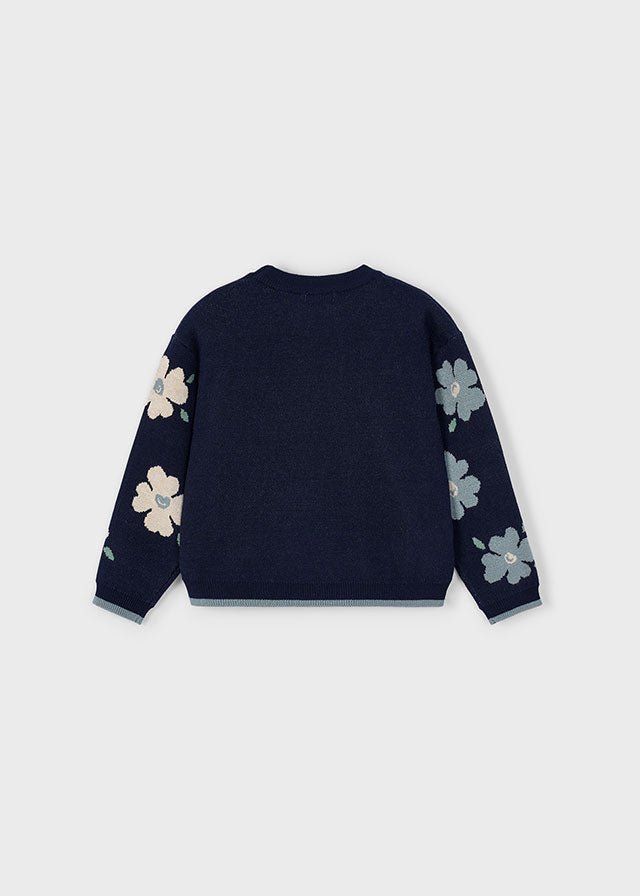 Maglione Girocollo Fiori 4303 - Coccole e Ricami p.iva IT09642670583