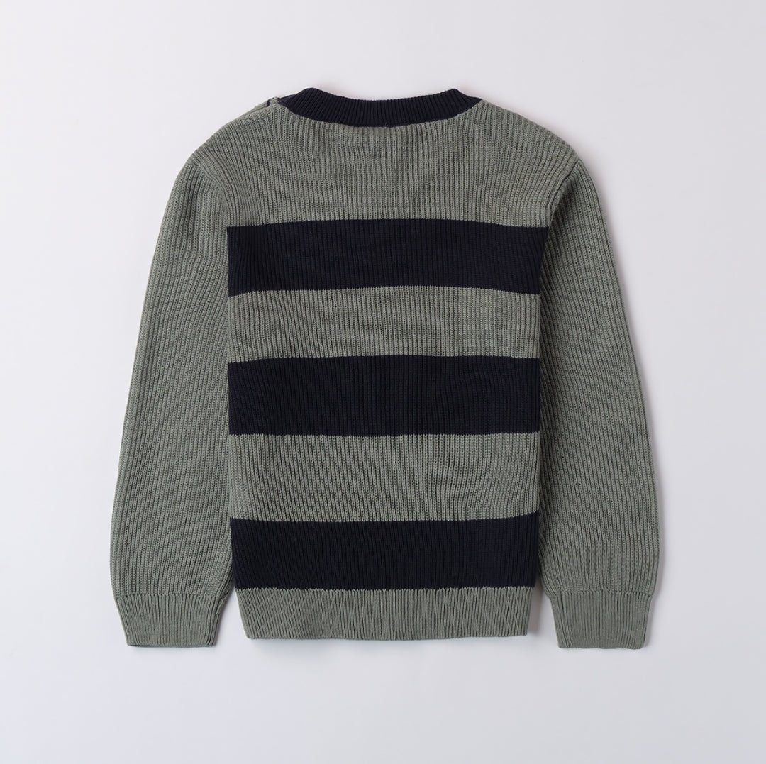 Maglione Girocollo Righe - Coccole e Ricami