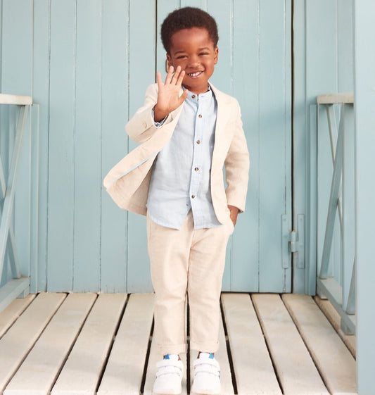 Pantalone Lino Bambino - Coccole e Ricami