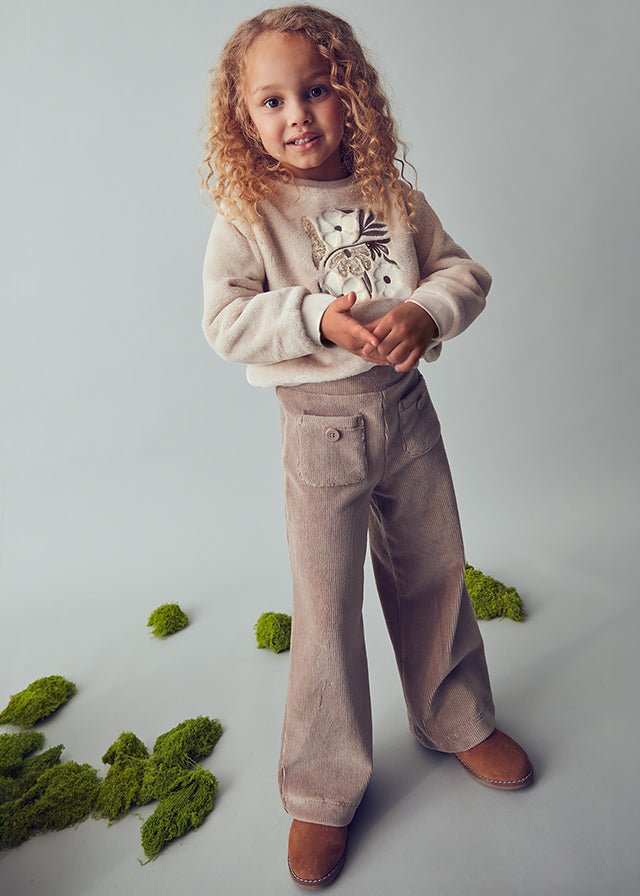 Pantalone Palazzo Costine 4575 - Coccole e Ricami p.iva IT09642670583