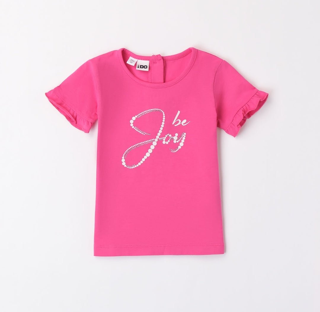 T-Shirt scritta Strass - Coccole e Ricami