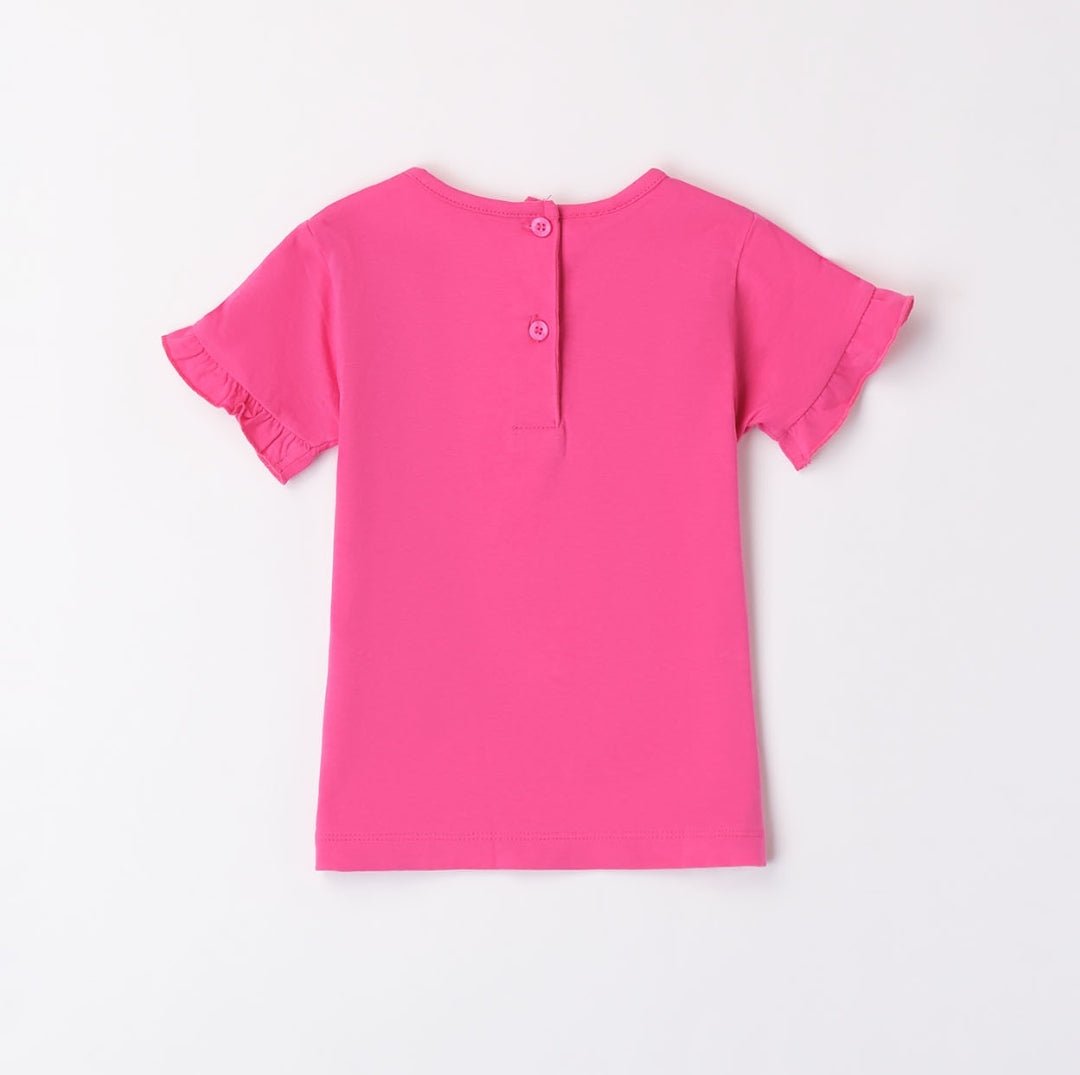 T-Shirt scritta Strass - Coccole e Ricami
