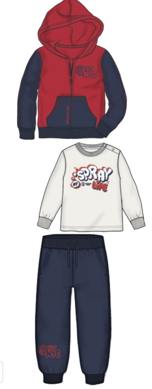 Tuta 3 Pezzi 4F700 - Coccole e Ricami p.iva IT09642670583