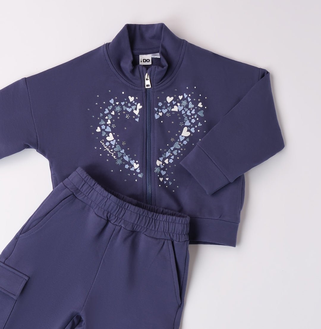 Tuta CUORE Bambina - Coccole e Ricami p.iva IT09642670583