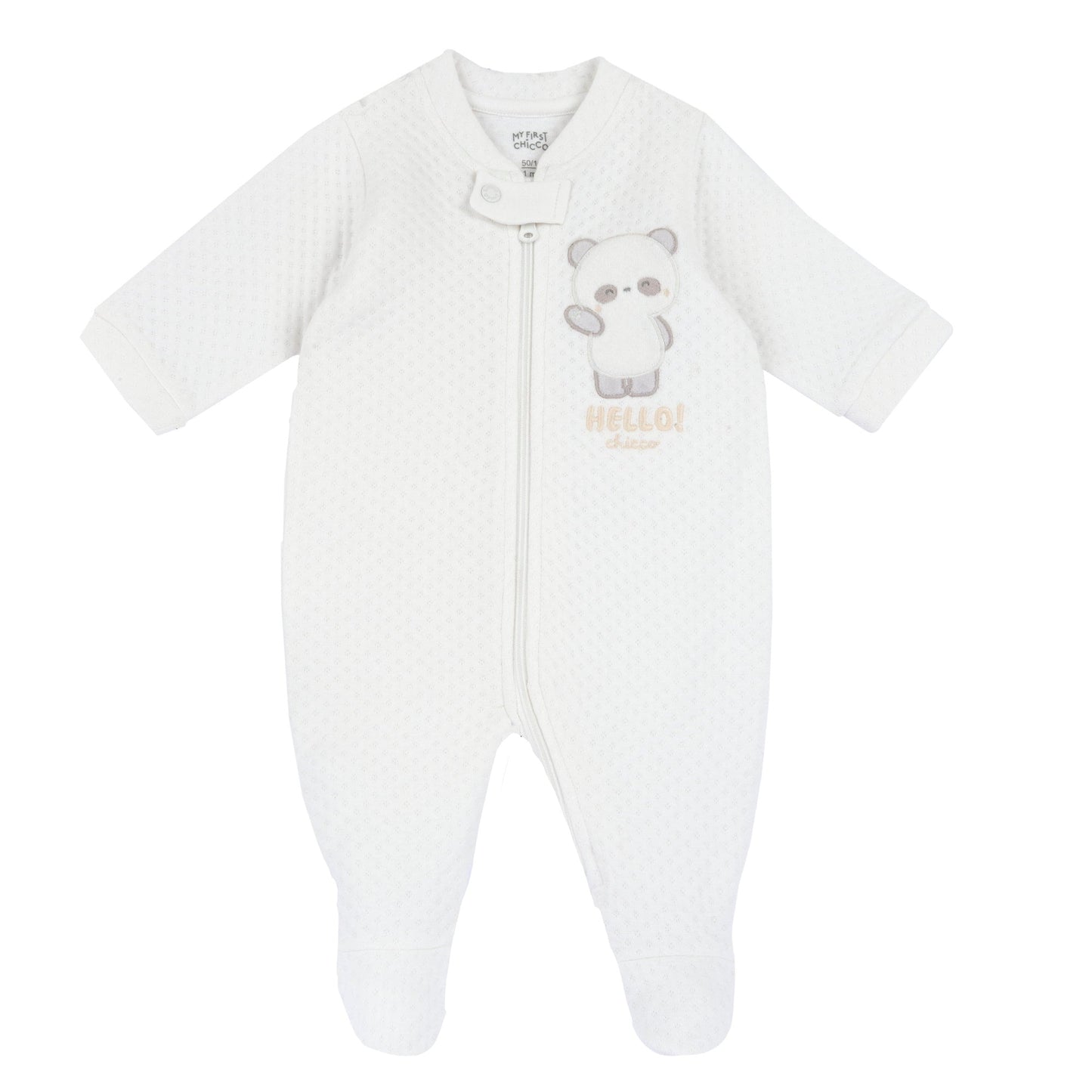 Tutina Aperta Avanti Zip - Coccole e Ricami