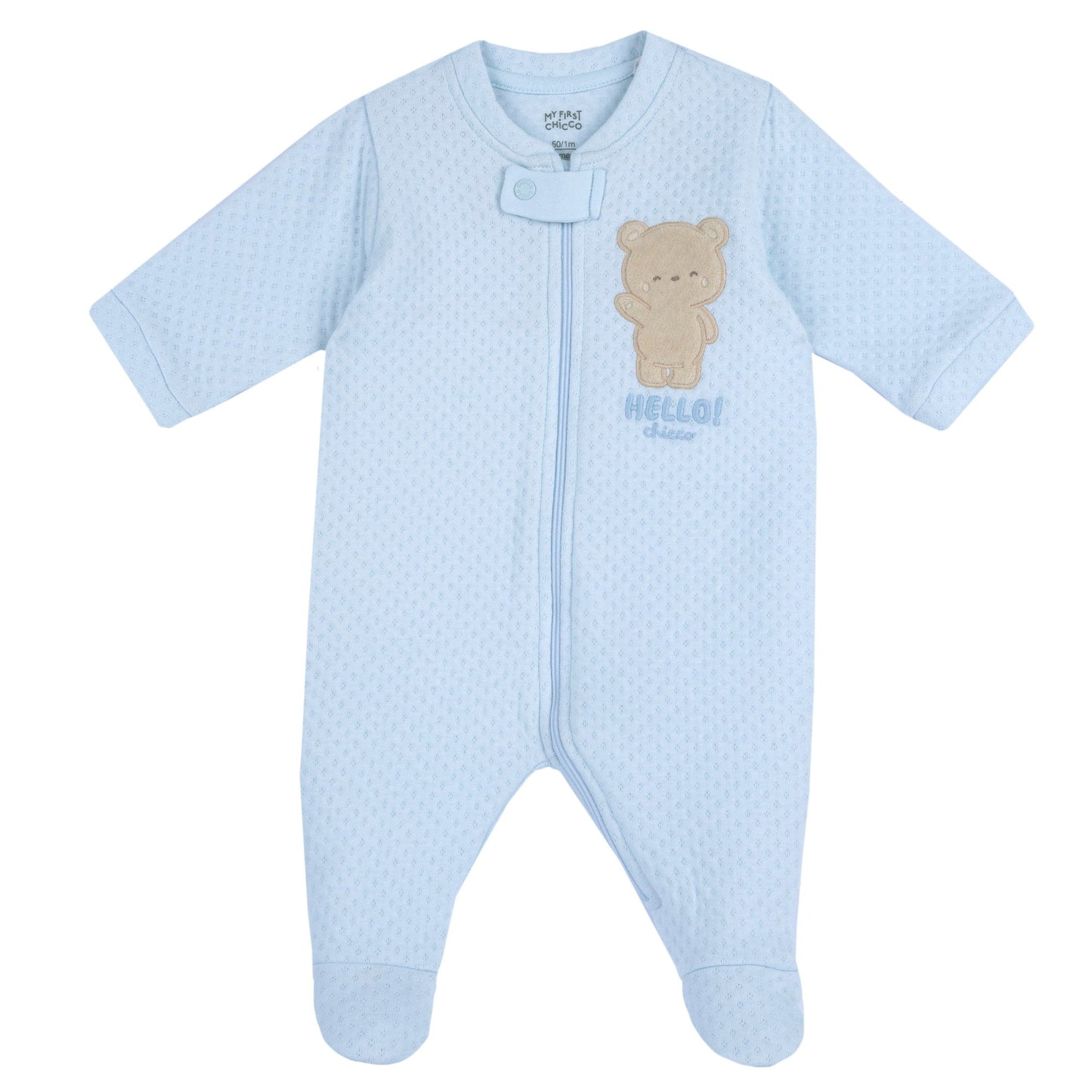 Tutina Aperta Avanti Zip - Coccole e Ricami