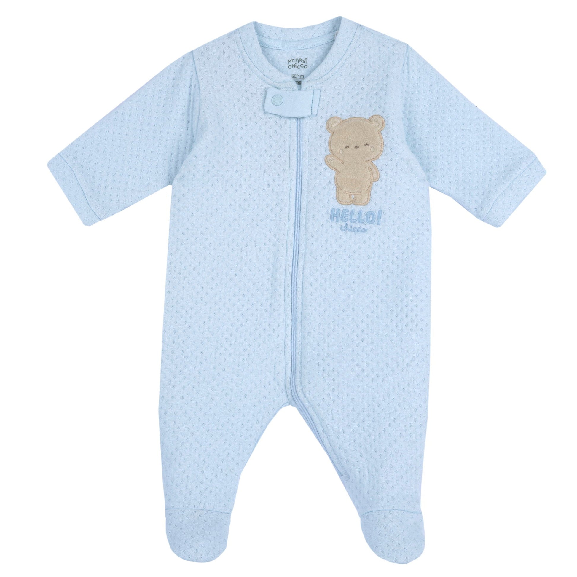 Tutina Aperta Avanti Zip - Coccole e Ricami