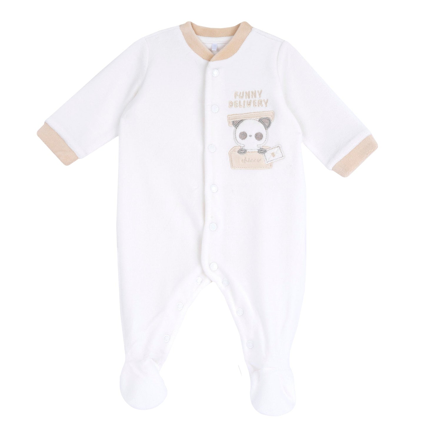 Tutina ciniglia Aperta Avanti - Coccole e Ricami