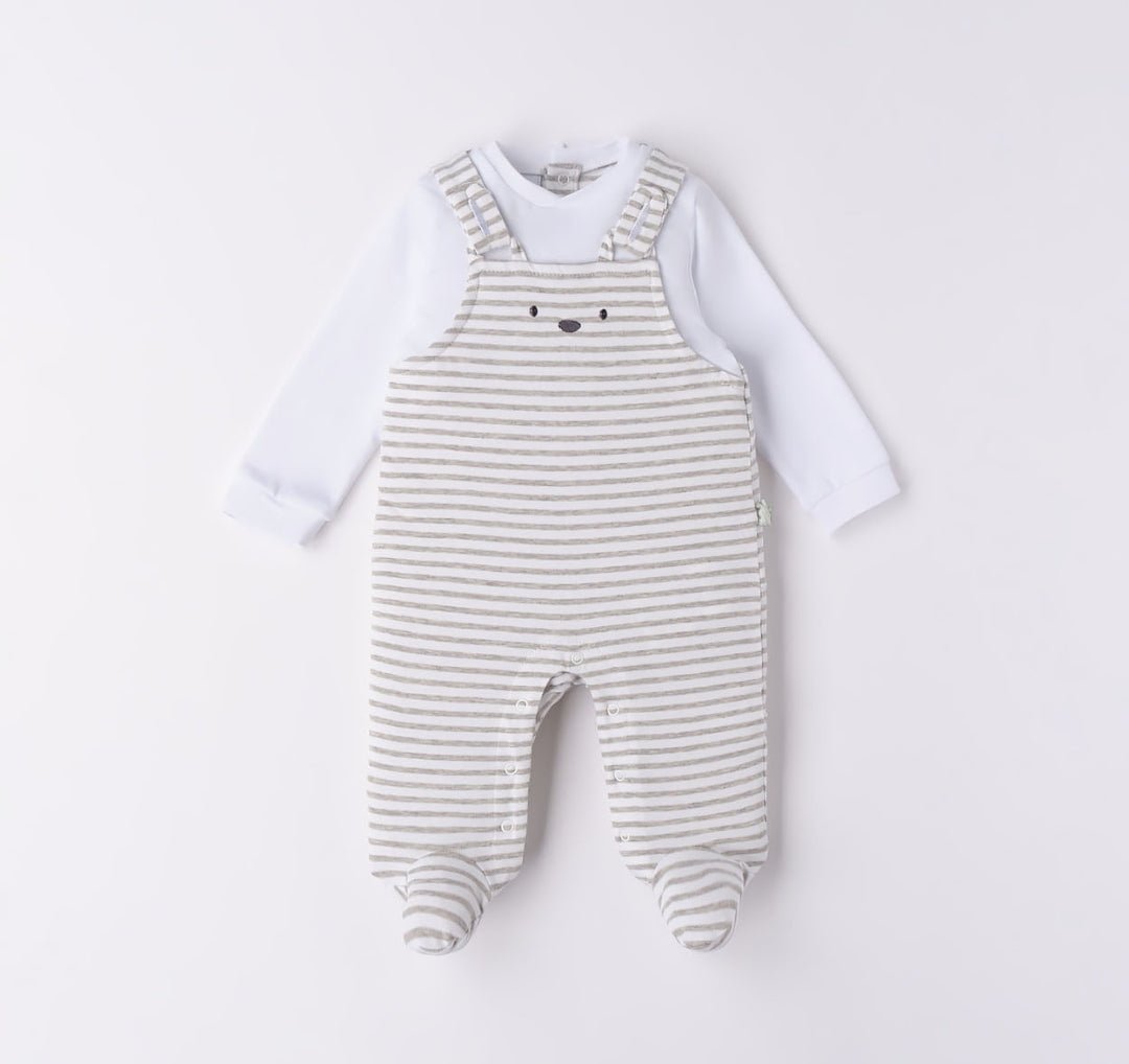 Tutina lunga Righe - Coccole e Ricami