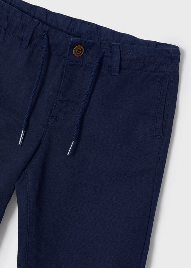 Bermuda lino twill bambino - Coccole e Ricami |email: info@coccoleericami.shop| P.Iva 09642670583