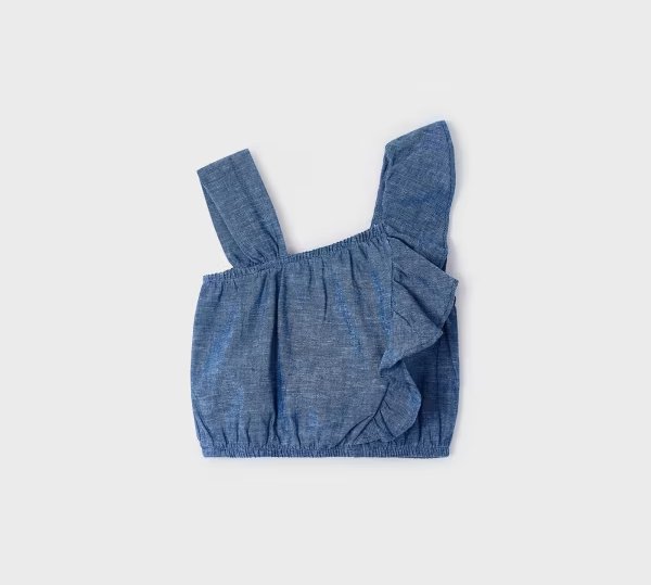 Blusa con rousce Bimba - Coccole e Ricami