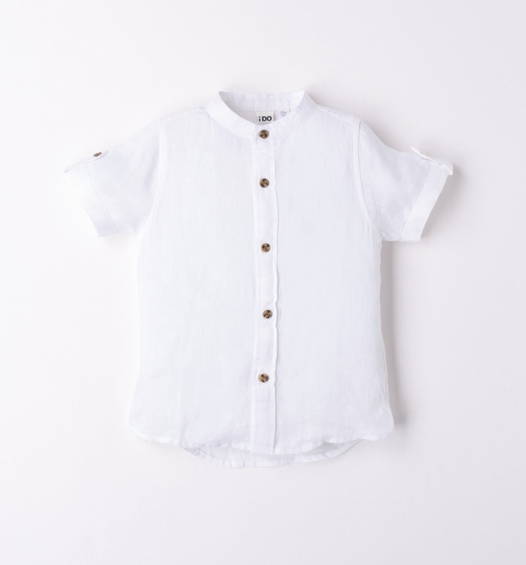 Camicia lino mezza manica - Coccole e Ricami P.iva 09642670583