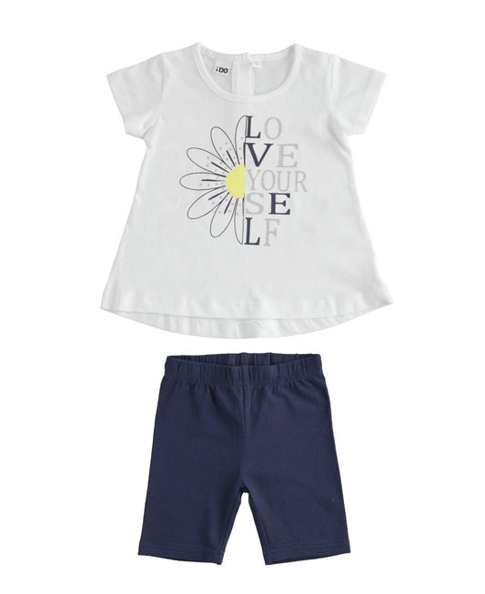 Completo corto Bambina - Coccole e Ricami |email: info@coccoleericami.shop| P.Iva 09642670583