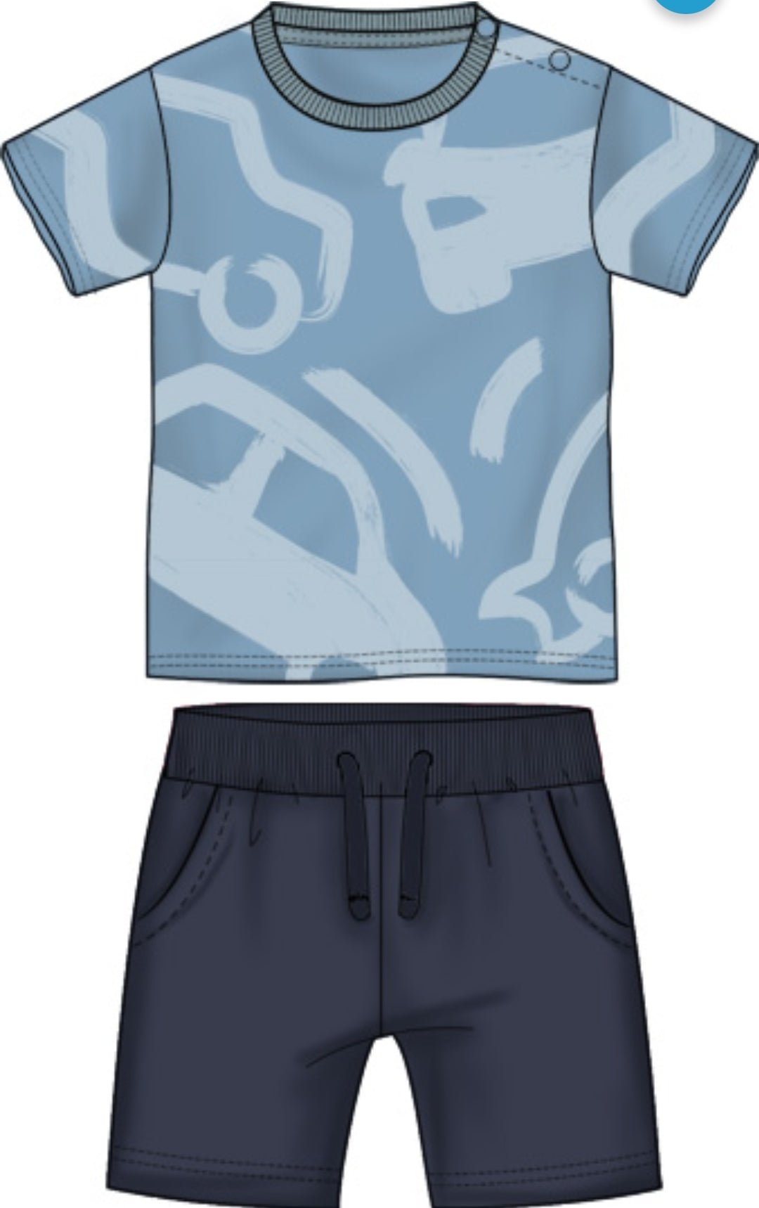 Completo corto Bambino - Coccole e Ricami