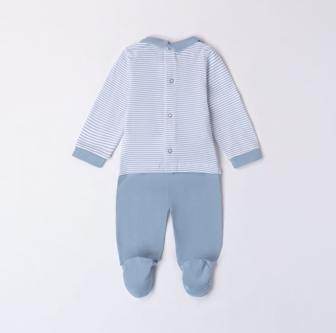Completo lungo righine - Coccole e Ricami