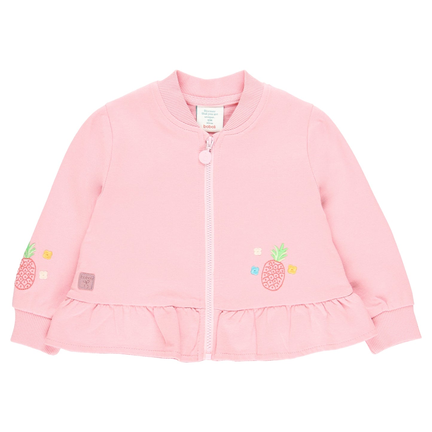 Felpa Zip Ananas - Coccole e Ricami