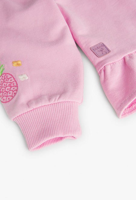 Felpa Zip Ananas - Coccole e Ricami