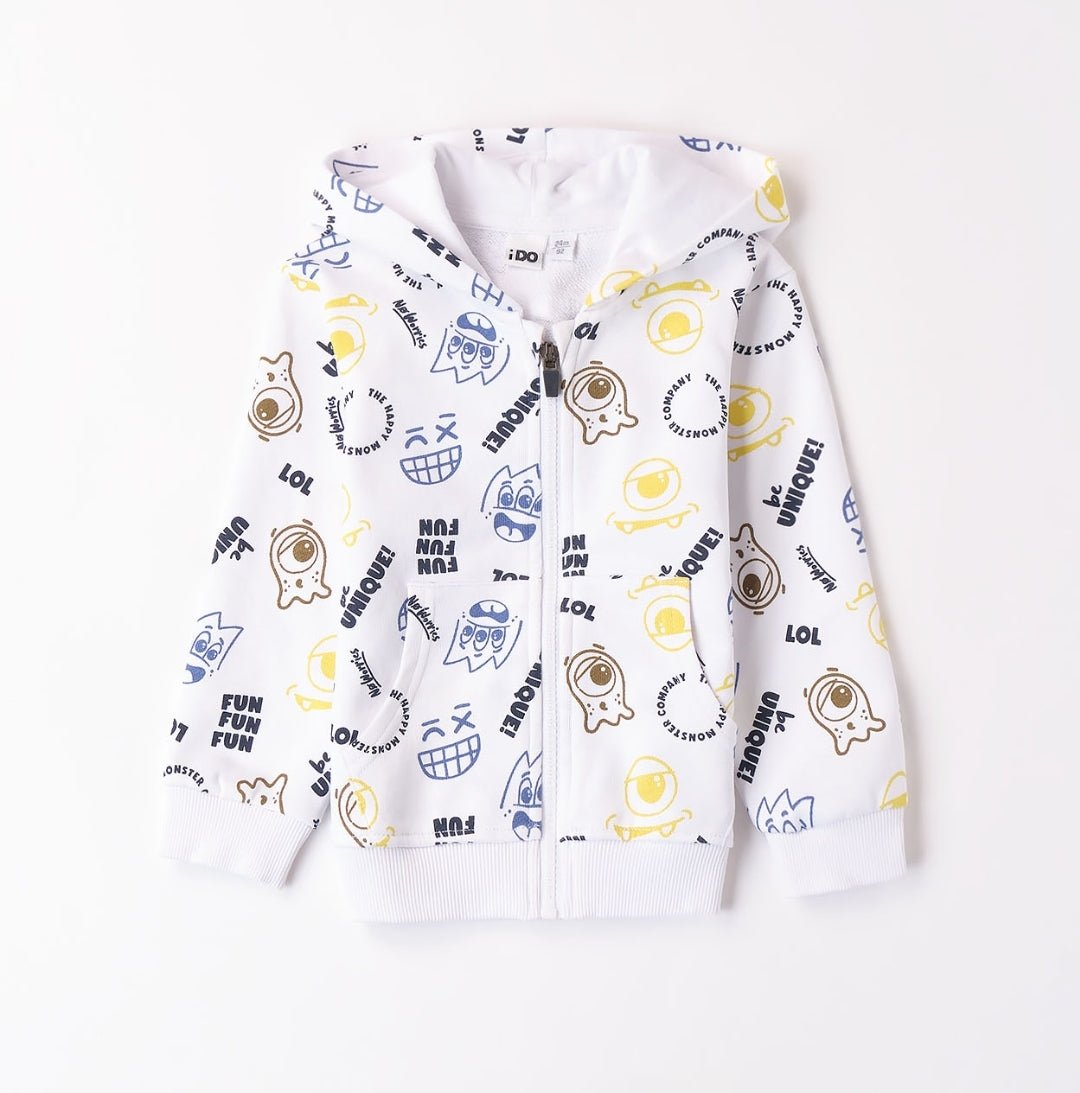 Felpa Zip Fantasia - Coccole e Ricami