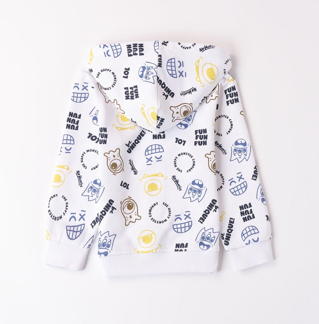 Felpa Zip Fantasia - Coccole e Ricami
