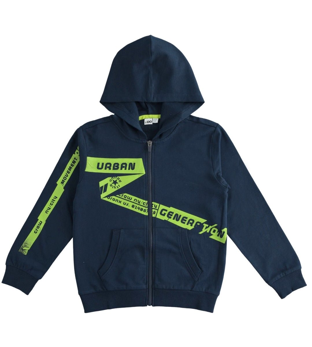 Felpa Zip teenager - Coccole e Ricami |email: info@coccoleericami.shop| P.Iva 09642670583