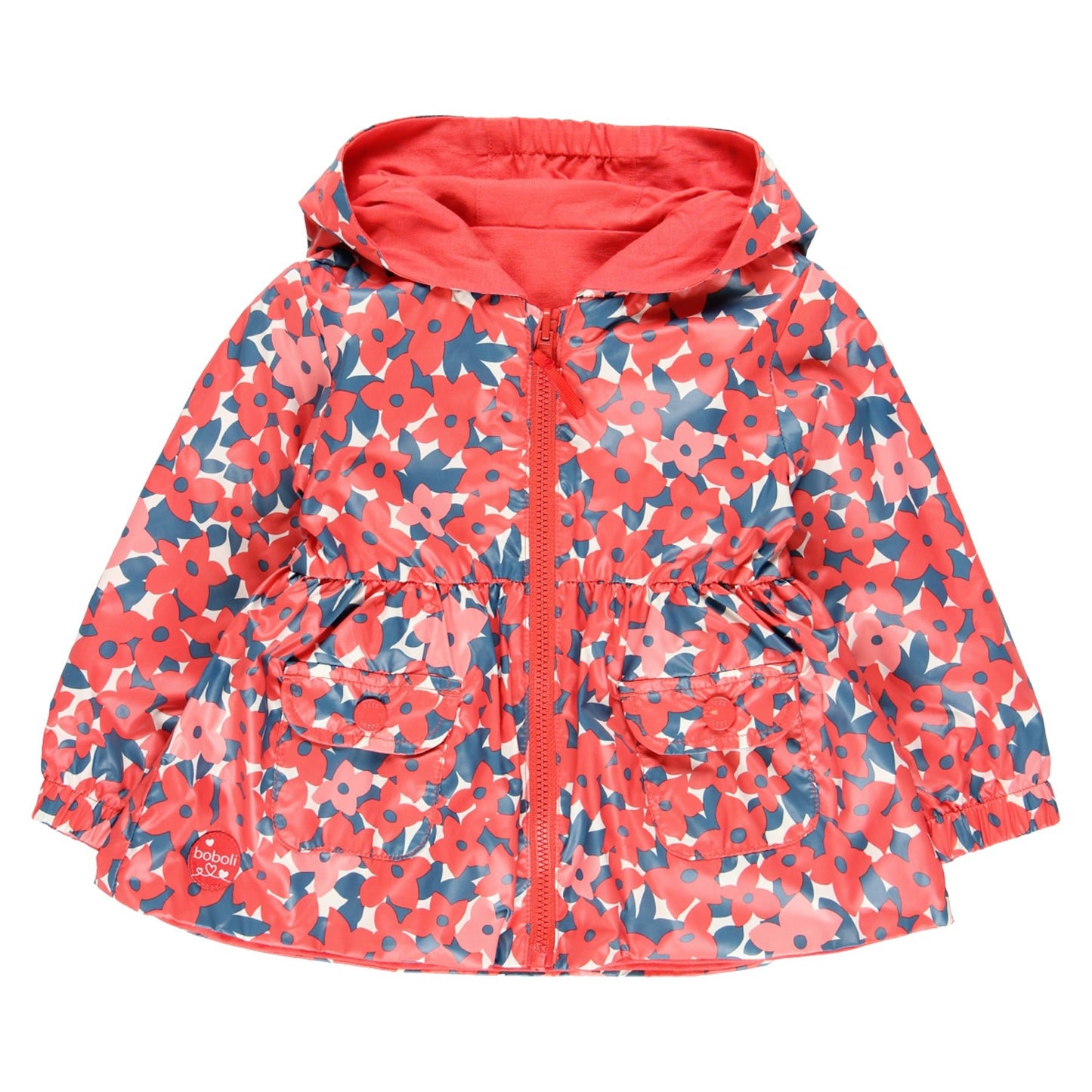 Giubbino antivento reversibile Fiori - Coccole e Ricami